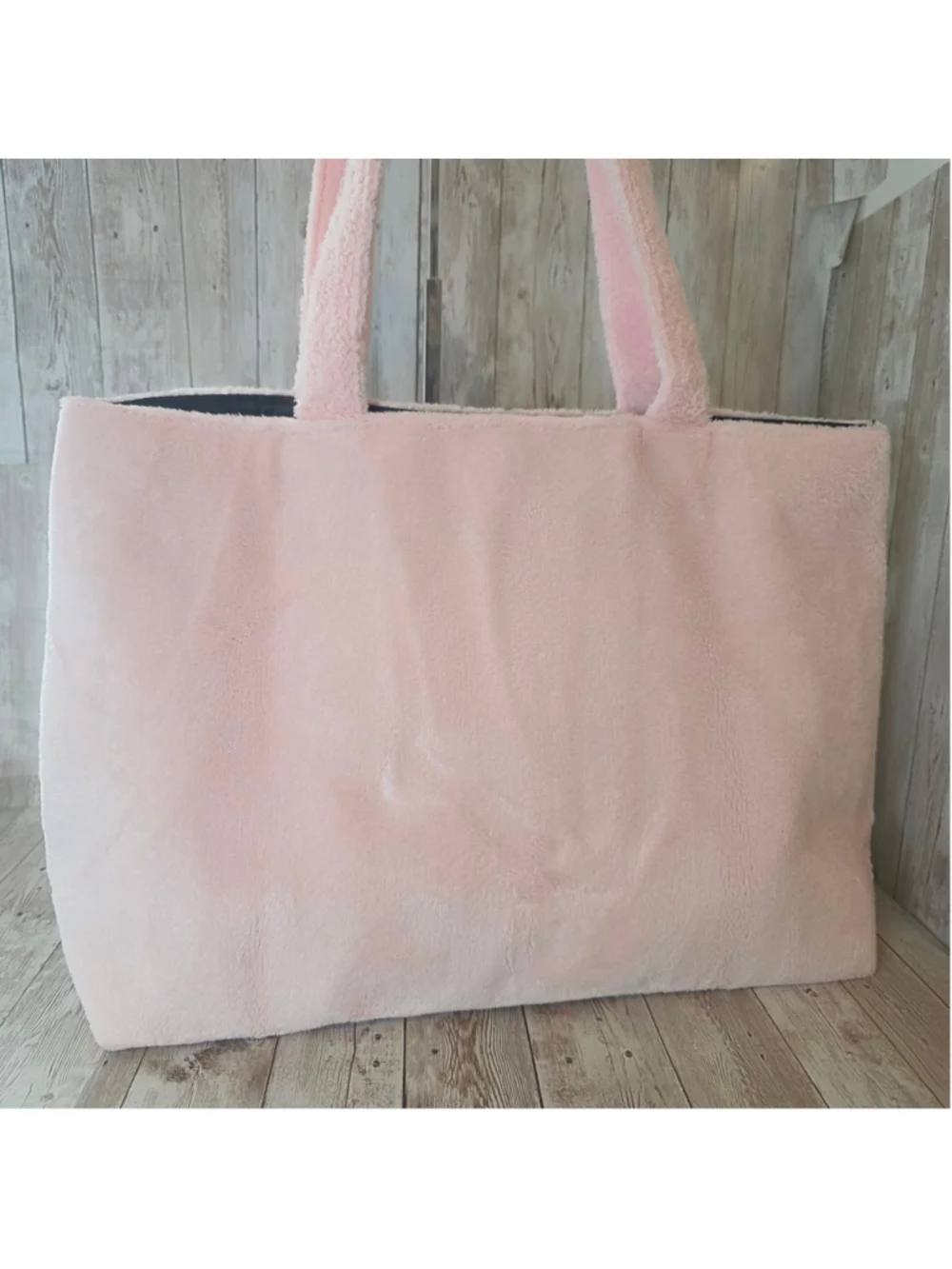Women's Juicy Couture Pink Plush Tote Bag NWOT